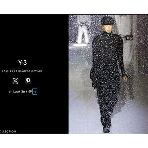 VINTAGE FALL 2003 YOHJI YAMAMOTO Y-3 ADIDAS SILVER HIGHTOP SZ 6.5 - LOOKS 36,47